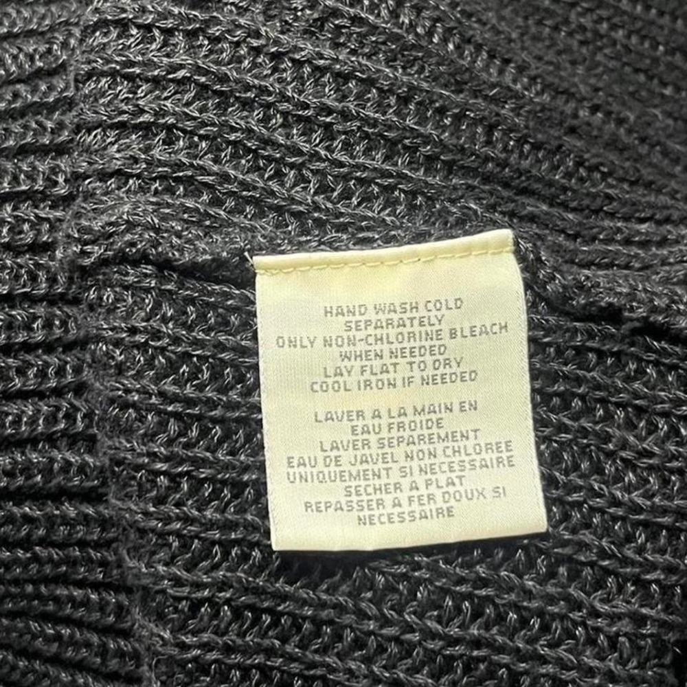 Denim & Supply Ralph Lauren Black Open Knit Linen Cardigan Size S - Picture 4 of 6